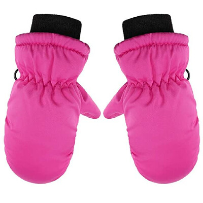 3 4 5 6 éves Téli Sí Hó Meleg kesztyű fiúknak Lányok Gyerekek Gyerekek Szélálló Vízálló Vastag Ujjatlan Szabadtéri Iskola