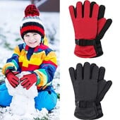 Nové detské zimné teplé rukavice pre dospelých, chlapcov a dievčat, lyžiarske, snowboardové, vetruodolné, nepremokavé, zahusťovacie, udržiavajú v teple.
