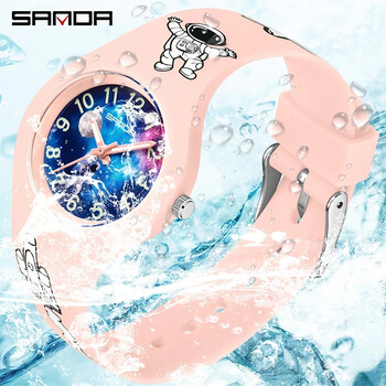 Fashion Sanda Top Brand 6098 Simple Silicone Fluorescent Outdoor αδιάβροχα Νέα παιδικά ρολόγια Starry Sky Φοιτητικά ρολόγια χειρός