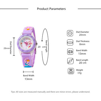 Παιδικά ρολόγια Μόδα κινουμένων σχεδίων μπαλέτο κορίτσι Σχέδιο χαλαζία Ρολόι Αθλητικό πράσινο ρολόι σιλικόνης δώρο Ρολόι χειρός