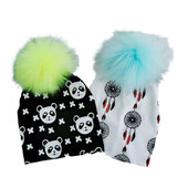 pălărie pentru copii din bumbac, pălării pentru copii mici, elemente de recuzită pentru nou-născuți, pălărie de modă pentru bebeluși, șapcă pentru fete cu pompon pentru bebeluși.