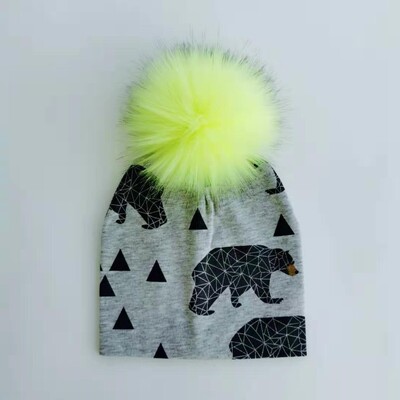 pălărie pentru copii din bumbac, pălării pentru copii mici, elemente de recuzită pentru nou-născuți, pălărie de modă pentru bebeluși, șapcă pentru fete cu pompon pentru bebeluși.