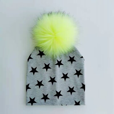 pălărie pentru copii din bumbac, pălării pentru copii mici, elemente de recuzită pentru nou-născuți, pălărie de modă pentru bebeluși, șapcă pentru fete cu pompon pentru bebeluși.