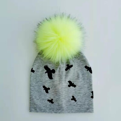 pălărie pentru copii din bumbac, pălării pentru copii mici, elemente de recuzită pentru nou-născuți, pălărie de modă pentru bebeluși, șapcă pentru fete cu pompon pentru bebeluși.