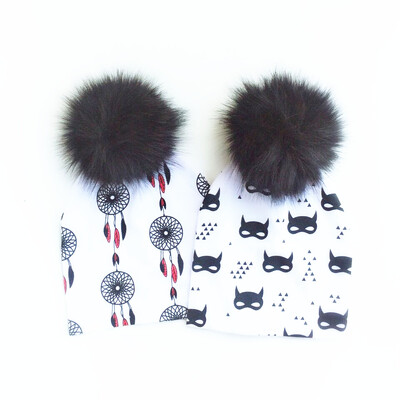 modes dzīvnieks lapsa tīģera kostīms mazuļa cepure cepure pom pom Bērnu cepure Cepurīte Bērnu cepure Cepure Bērni zēni Beanie Bērnu cepure meitenei un zēnam
