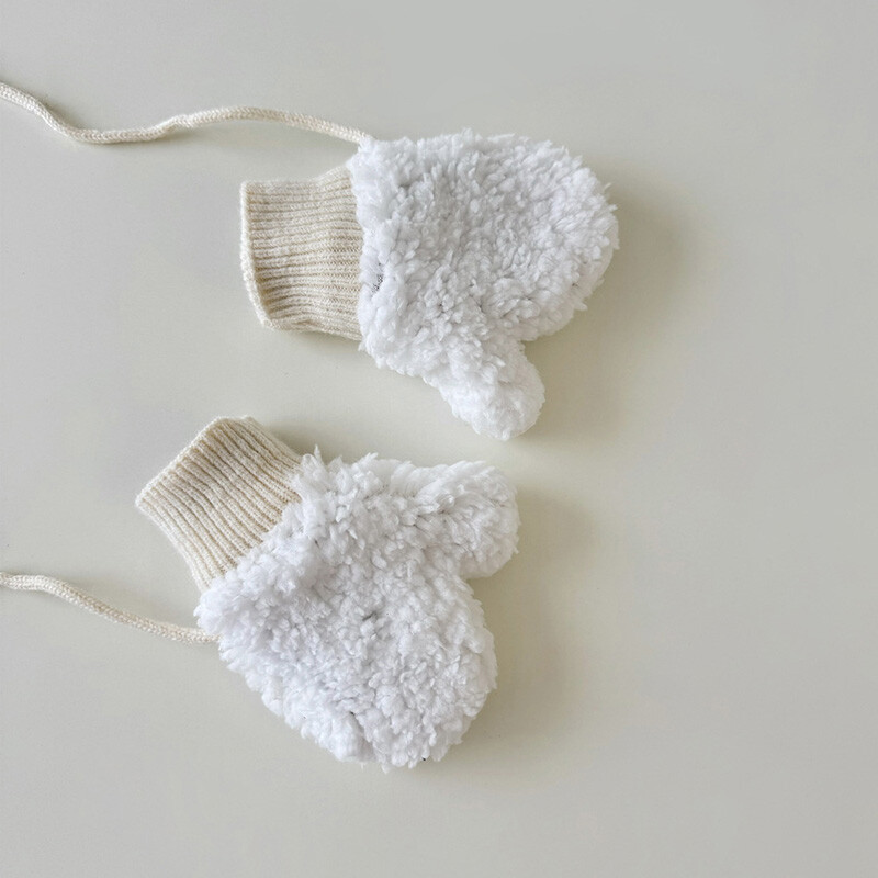 Velvetas vaikiškų šalikų pirštinių rinkinys berniukams mergaitėms mielas plius aksominis kryžminis šalikas, storas vaikiškas kumštinė pirštinė žiemai, šilti kūdikių aksesuarai