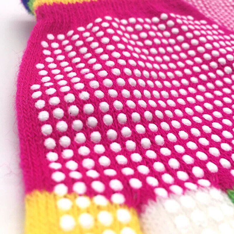 6 culori iarna ține cald mănuși pentru copii tricotate pentru copii, fete, băieți, moale, anti-alunecare, mănuși cu degete complete, mănuși pentru încheietura mâinii, comerț cu ridicata