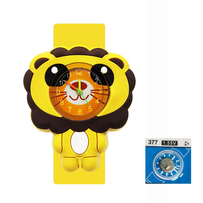 Ceasuri pentru copii, leu din desene animate, 2-14 ani pentru copii, timp de studiu, jucărie, brățară palmă, ceasuri pentru copii, pentru băieți, fete, cadou de aniversare