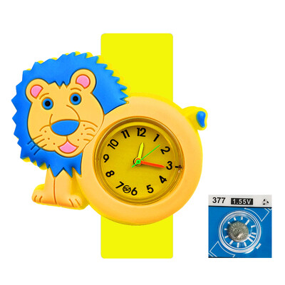 Ceasuri pentru copii, leu din desene animate, 2-14 ani pentru copii, timp de studiu, jucărie, brățară palmă, ceasuri pentru copii, pentru băieți, fete, cadou de aniversare