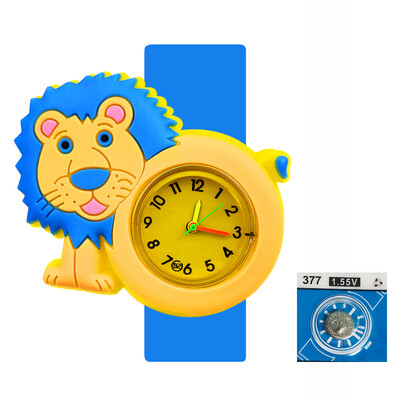 Ceasuri pentru copii, leu din desene animate, 2-14 ani pentru copii, timp de studiu, jucărie, brățară palmă, ceasuri pentru copii, pentru băieți, fete, cadou de aniversare
