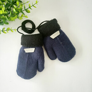 Vaikams Pirštinės Animaciniai filmukai 1-6 metų mergaitėms berniukams Grynos spalvos pirštinės Žieminės pirštinės Megztos vilnos plius aksominės šiltos pirštinės