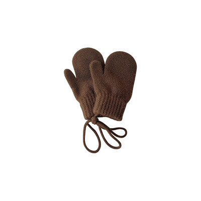 Candy Color vilnonės kūdikių pirštinės žieminės pirštinės su apynasriu kumštinės pirštinės vaikams mergaitėms berniukams surištos vaikiškos kumštinės pirštinės Šilti kūdikių aksesuarai 2024 m. Nauja