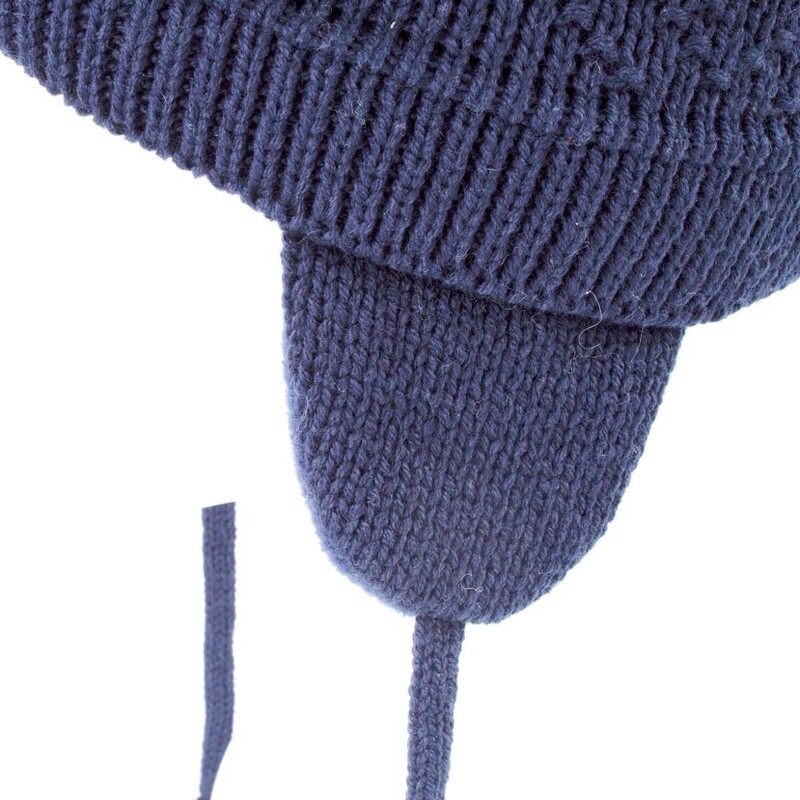 Connectyle totyogó csecsemő baba fiú lány lány gyerekek téli koponya sapka egyszínű, meleg, kötött fülvédő sapka nagy pom-pommal
