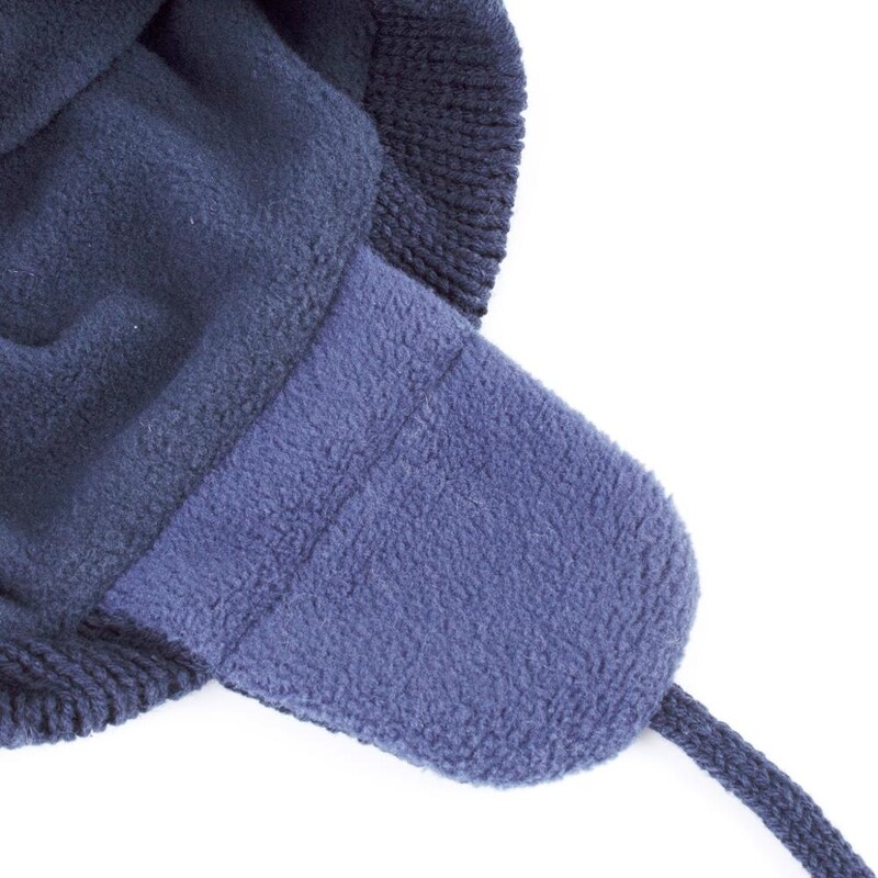 Connectyle totyogó csecsemő baba fiú lány lány gyerekek téli koponya sapka egyszínű, meleg, kötött fülvédő sapka nagy pom-pommal