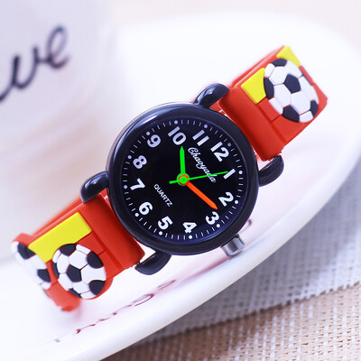 2024 m. Nauji Mieli šaunūs vaikų berniukų mergaičių futbolo silikoniniai laikrodžiai maži vaikai mokiniai mokosi laiko paprastos 3-12 metų gimtadienio dovanos