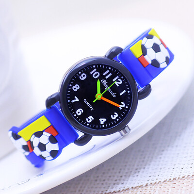 2024 m. Nauji Mieli šaunūs vaikų berniukų mergaičių futbolo silikoniniai laikrodžiai maži vaikai mokiniai mokosi laiko paprastos 3-12 metų gimtadienio dovanos