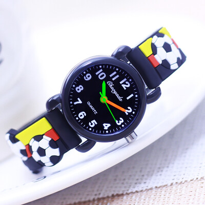 2024 m. Nauji Mieli šaunūs vaikų berniukų mergaičių futbolo silikoniniai laikrodžiai maži vaikai mokiniai mokosi laiko paprastos 3-12 metų gimtadienio dovanos