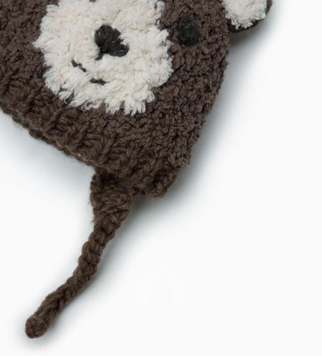 2023, iarnă, primăvară, caldă, ursuleț, desene animate pentru bebeluși, băieți, fete, copii, tricotate, pălării cu căptușeală din bumbac