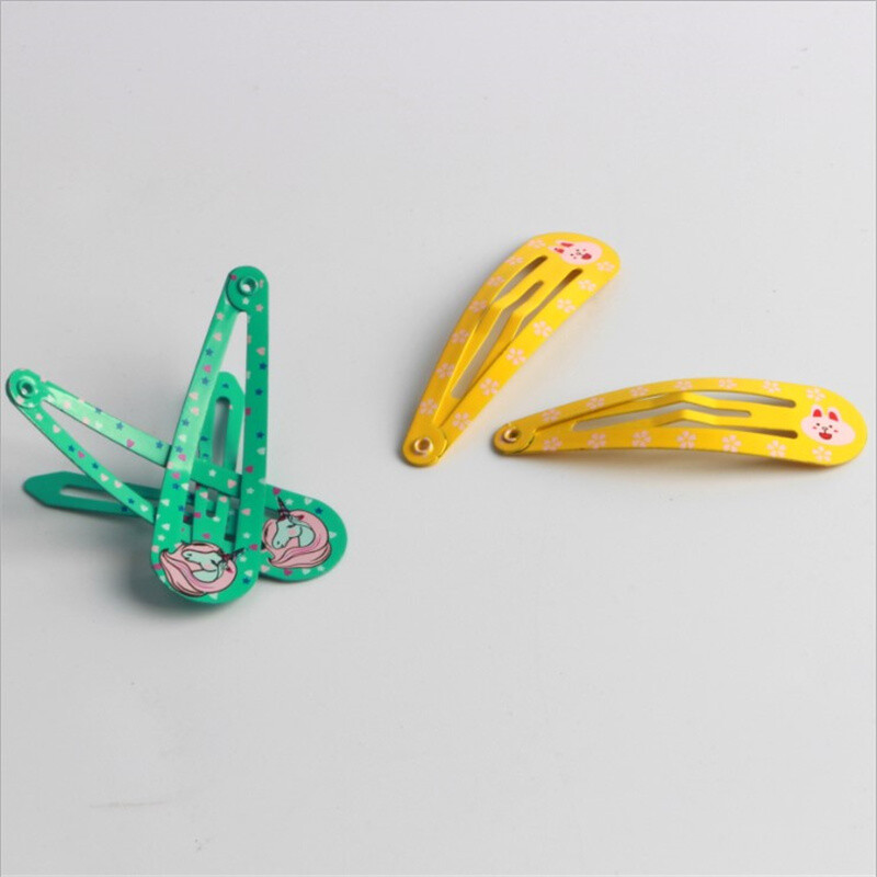 20 buc/lot Accesorii pentru păr de culoarea bomboanelor care picură clema de păr prințesă barotă coreeană cleme de păr desene animate agrafe de păr pentru fete