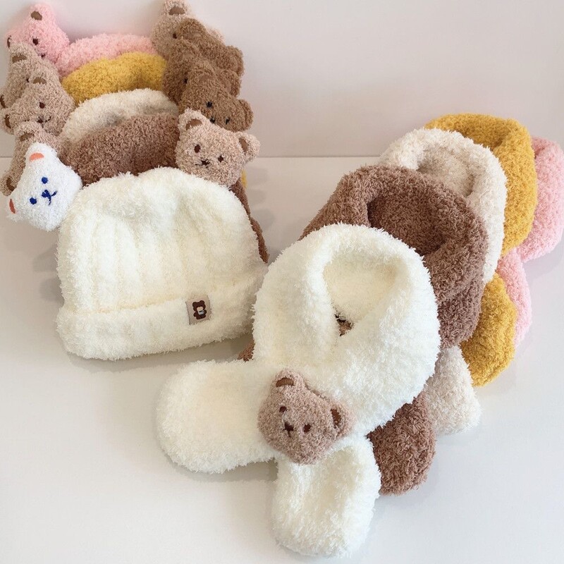 Pălării pentru bebeluși, iarnă, pălărie pentru copii, eșarfă de pluș, căciuli calde de protecție a urechilor, căciuli pentru urechi, rezistente la vânt, tricotate, pălărie pentru copii, lucruri pentru bebeluși