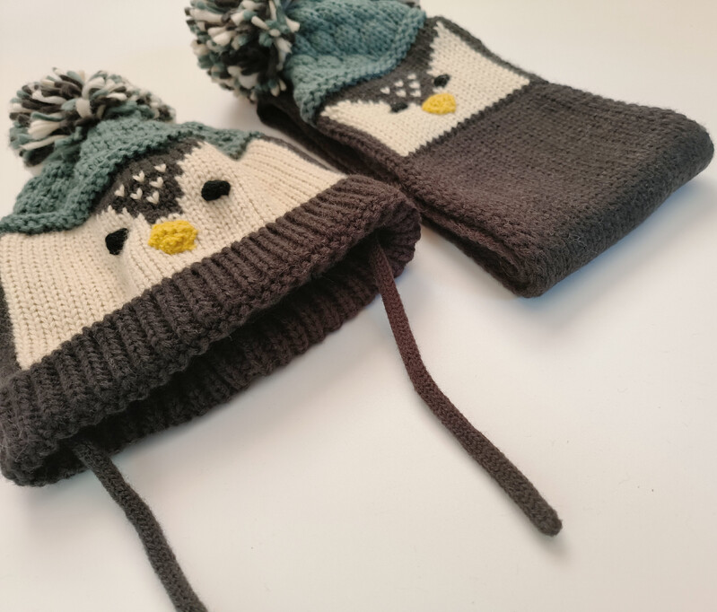 2024 új tavaszi ősz téli rajzfilm stílusú kötött sapka sapkák és sál készletek gyerekeknek fiúknak és lányoknak gyerek