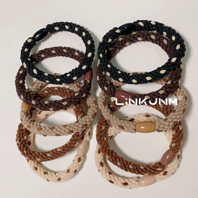 Coreeană 10 bucăți la modă pentru femei, scrunchies de păr pentru fete, benzi elastice pentru păr, gumă de păr/cravată/coadă de cal, accesorii pentru suport de păr