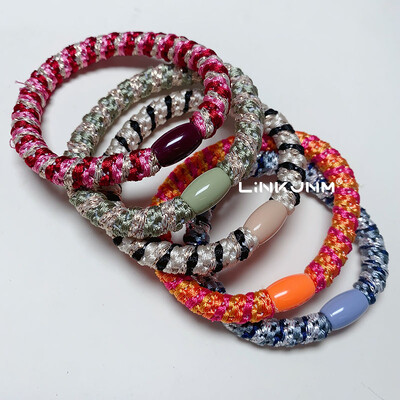 5dbTrendi Női Hajcsiszolók Lányok Rugalmas Hajgumik Gumiszalagok Gyerekek Lófarok Hajtartók Születésnapi parti Ajándék Kiegészítők