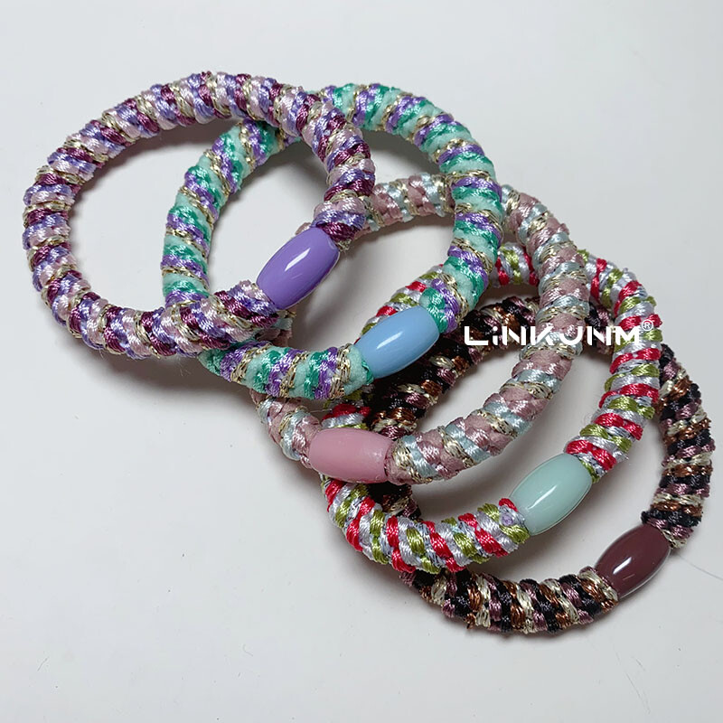 5dbTrendi Női Hajcsiszolók Lányok Rugalmas Hajgumik Gumiszalagok Gyerekek Lófarok Hajtartók Születésnapi parti Ajándék Kiegészítők