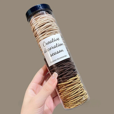 100db/tétel Hajgumik Egyszínű Elasztikus Gumiszalag Hajpánt Fejpánt Scrunchie Hajkiegészítők