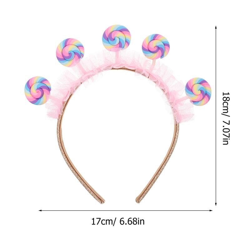 Candy traka za glavu, dječji obruč za kosu, gumica za kosu, dječja lizalica, traka za glavu, gumica za kosu za djevojčice, obruči za kosu Slatki dodaci za kosu