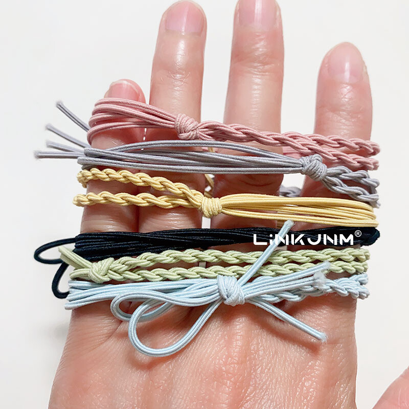 12 vnt. Moteriškos apyrankės plaukų kaklaraiščiai, mergaičių elastinės plaukų juostelės, vaikiškos dantenos/arklio uodegos laikiklis, gimtadienio dovanų priedai