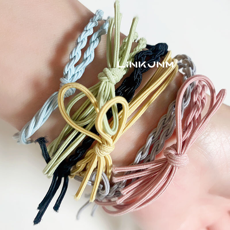 12 vnt. Moteriškos apyrankės plaukų kaklaraiščiai, mergaičių elastinės plaukų juostelės, vaikiškos dantenos/arklio uodegos laikiklis, gimtadienio dovanų priedai