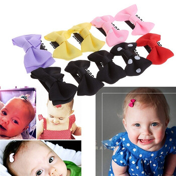 10/20 τμχ Candy Color Baby Mini Small Bow Hair Clips Ασφαλείς καρφίτσες μαλλιών Barrettes για παιδιά Κορίτσια Παιδικά αξεσουάρ μαλλιών Χονδρική