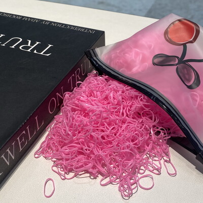 2000db/tétel Kis eldobható átlátszó hajkötők kislányoknak Rugalmas gumiszalagok karkötőhöz Baba Mini haj kötél fejpánt