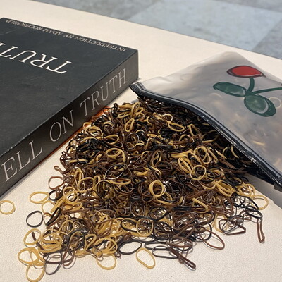 2000db/tétel Kis eldobható átlátszó hajkötők kislányoknak Rugalmas gumiszalagok karkötőhöz Baba Mini haj kötél fejpánt