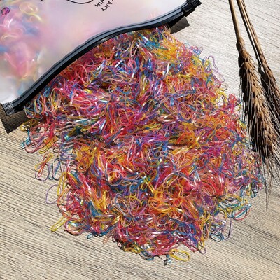 1000/2000 vnt. mergaičių mažos elastinės plaukų juostelės.