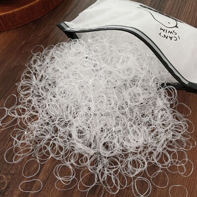 1000/2000 vnt. mergaičių mažos elastinės plaukų juostelės.