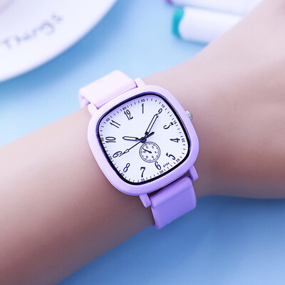 2024 copii băieți fete ceasuri de cuarț din silicon moale 6-18 ani tânăr femeie studenți sport simplu timp de studiu cadouri ceasuri
