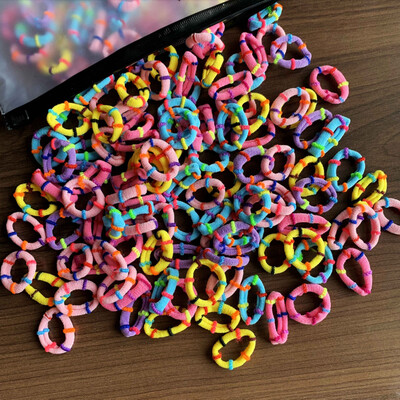 50/100kom gumica za kosu za djecu Šarene najlonske gumice Gumica za kosu Gumica za djecu Dječja elastična gumica za kosu Dodaci za kosu za djevojčice