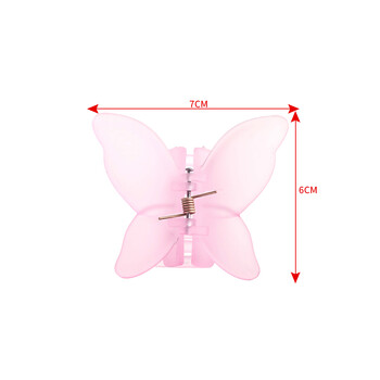 New Fairy Butterfly Hair Claw Candy Color Clip Crab Summer Sweet Princess Shark Clip για γυναίκες Αξεσουάρ μαλλιών φουρκέτα για κορίτσια