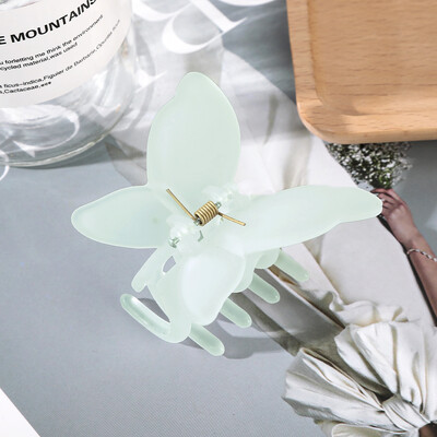 Nauja Fairy Butterfly Hair Claw Candy Spalva krabų segtukas Vasaros mielas princesės ryklio segtukas moterims Merginų plaukų segtukų plaukų aksesuarai