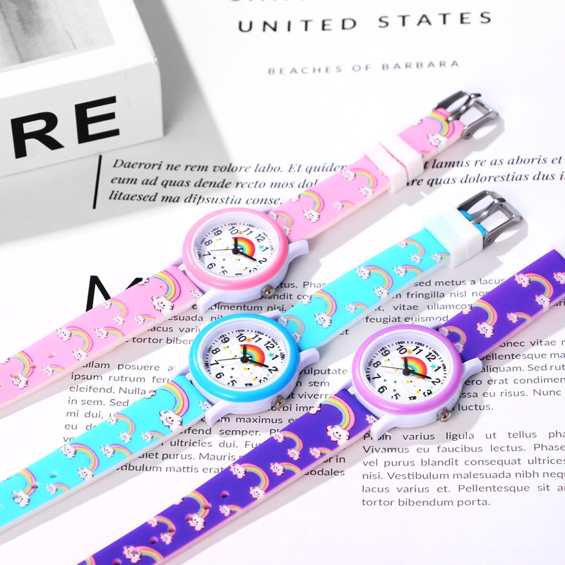 LANCARDO Rainbow szilikon zselés óra sport digitális számlap analóg kvarc tini fiú lány lány diák iskolai érettségi ajándék