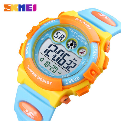 SKMEI 1451 Dropship Divat Vízálló Gyermek fiú karóra Digitális LED karórák Riasztás dátum Sport Elektronikus Digitális Karóra