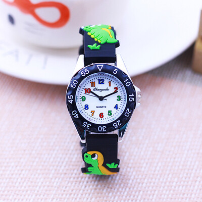 chaoyada 2024 új gyerek fiúk lányok színes digitális kvarc karóra kisgyerek diákok dinoszaurusz szilikon szíjas játékóra