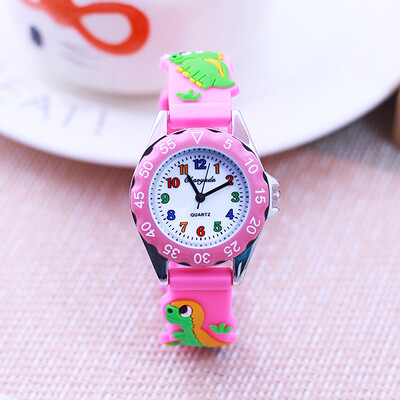 chaoyada 2024 új gyerek fiúk lányok színes digitális kvarc karóra kisgyerek diákok dinoszaurusz szilikon szíjas játékóra