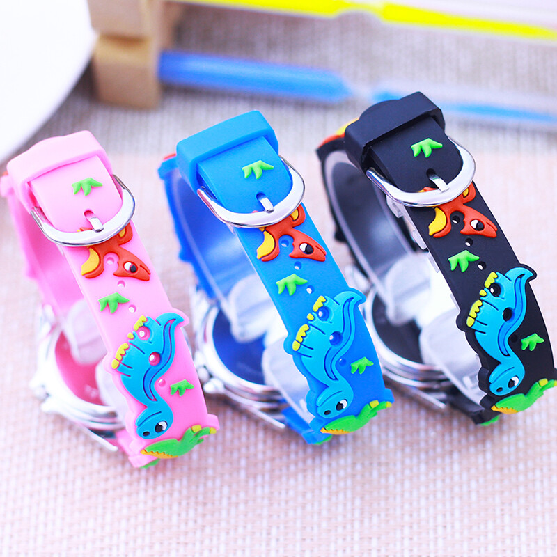 chaoyada 2024 új gyerek fiúk lányok színes digitális kvarc karóra kisgyerek diákok dinoszaurusz szilikon szíjas játékóra