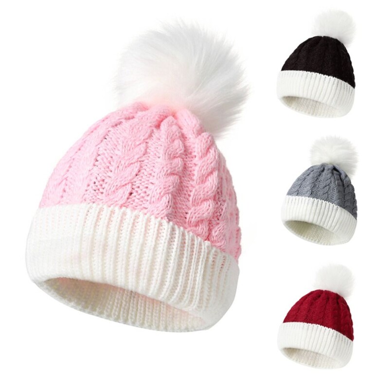 Gyerek kötött sapka sál készletek fiúknak lányoknak gyapjú horgolt motorháztető téli fülvédő, meleg 1-5 éves korig, gyerekcipők, sálak