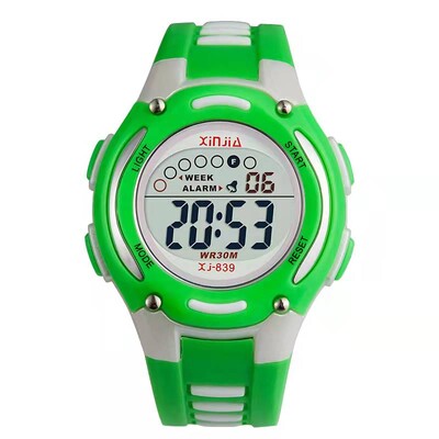 Aranyos lányok vízálló sportóra, gyerek divat, csillámos kijelző, ébresztő, hét látható óra fiú diákóra