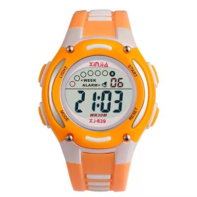 Aranyos lányok vízálló sportóra, gyerek divat, csillámos kijelző, ébresztő, hét látható óra fiú diákóra