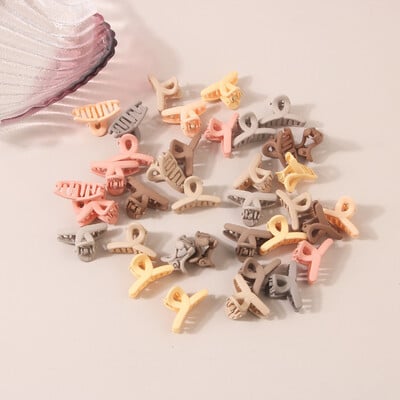 Módne 2,5 cm svetlé tváre pre ženy, malé labky, sponky do vlasov, mini farebné sponky do vlasov, dievčenské ofiny, pazúry do vlasov pre deti